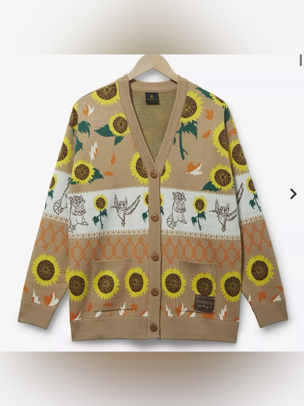 NWT Her Universe Disney Pocahontas oversized cardigan size 5X